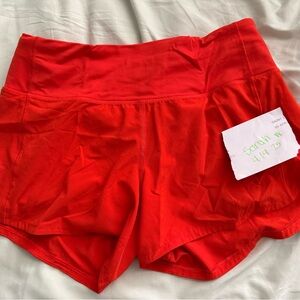 Lululemon Athletica Speed Up 4” Shorts